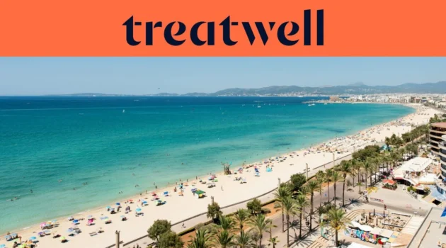 &Alpha;&epsilon;&rho;&omicron;&phi;&omega;&tau;&omicron;&gamma;&rho;&alpha;&phi;ί&alpha; &tau;&eta;&sigmaf; Playa de Palma &sigma;&tau;&eta; &Mu;&alpha;&gamma;&iota;ό&rho;&kappa;&alpha;, &mu;&epsilon; &mu;&iota;&alpha; &mu;&alpha;&kappa;&rho;&iota;ά &kappa;&alpha;&mu;&pi;ύ&lambda;&eta; &chi;&rho;&upsilon;&sigma;ή&sigmaf; ά&mu;&mu;&omicron;&upsilon;, &sigma;&epsilon;&iota;&rho;έ&sigmaf; &alpha;&pi;ό &omicron;&mu;&pi;&rho;έ&lambda;&epsilon;&sigmaf; &pi;&alpha;&rho;&alpha;&lambda;ί&alpha;&sigmaf;, ή&rho;&epsilon;&mu;&alpha; &tau;&iota;&rho;&kappa;&omicron;&upsilon;ά&zeta; &nu;&epsilon;&rho;ά &kappa;&alpha;&iota; έ&nu;&alpha;&nu; &pi;&alpha;&rho;&alpha;&lambda;&iota;&alpha;&kappa;ό &pi;&epsilon;&rho;ί&pi;&alpha;&tau;&omicron; &mu;&epsilon; &phi;&omicron;ί&nu;&iota;&kappa;&epsilon;&sigmaf; &kappa;&alpha;&tau;ά &mu;ή&kappa;&omicron;&sigmaf; &tau;&eta;&sigmaf; &pi;ό&lambda;&eta;&sigmaf;, &mu;&epsilon; &lambda;ό&phi;&omicron;&upsilon;&sigmaf; &sigma;&tau;&omicron; &beta;ά&theta;&omicron;&sigmaf; &kappa;ά&tau;&omega; &alpha;&pi;ό έ&nu;&alpha;&nu; &kappa;&alpha;&theta;&alpha;&rho;ό &gamma;&alpha;&lambda;ά&zeta;&iota;&omicron; &omicron;&upsilon;&rho;&alpha;&nu;ό.